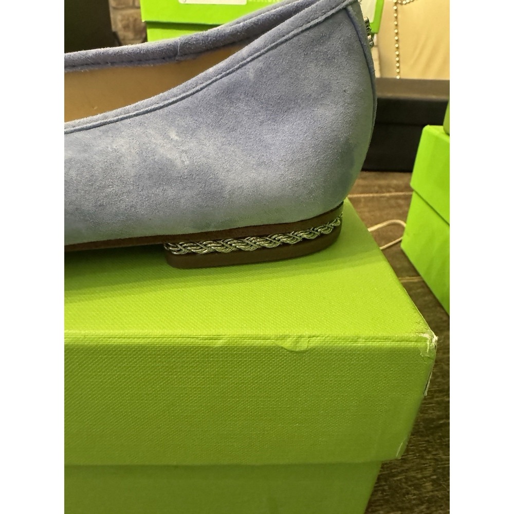Sam Edelman Women's Marisol Flat Ballet Size 11 Cerulean Suede - Picture 6 of 13